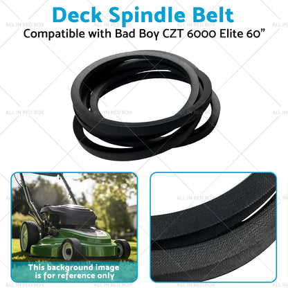 Deck Spindle Belt for Bad Boy CZT 6000 Elite 60"