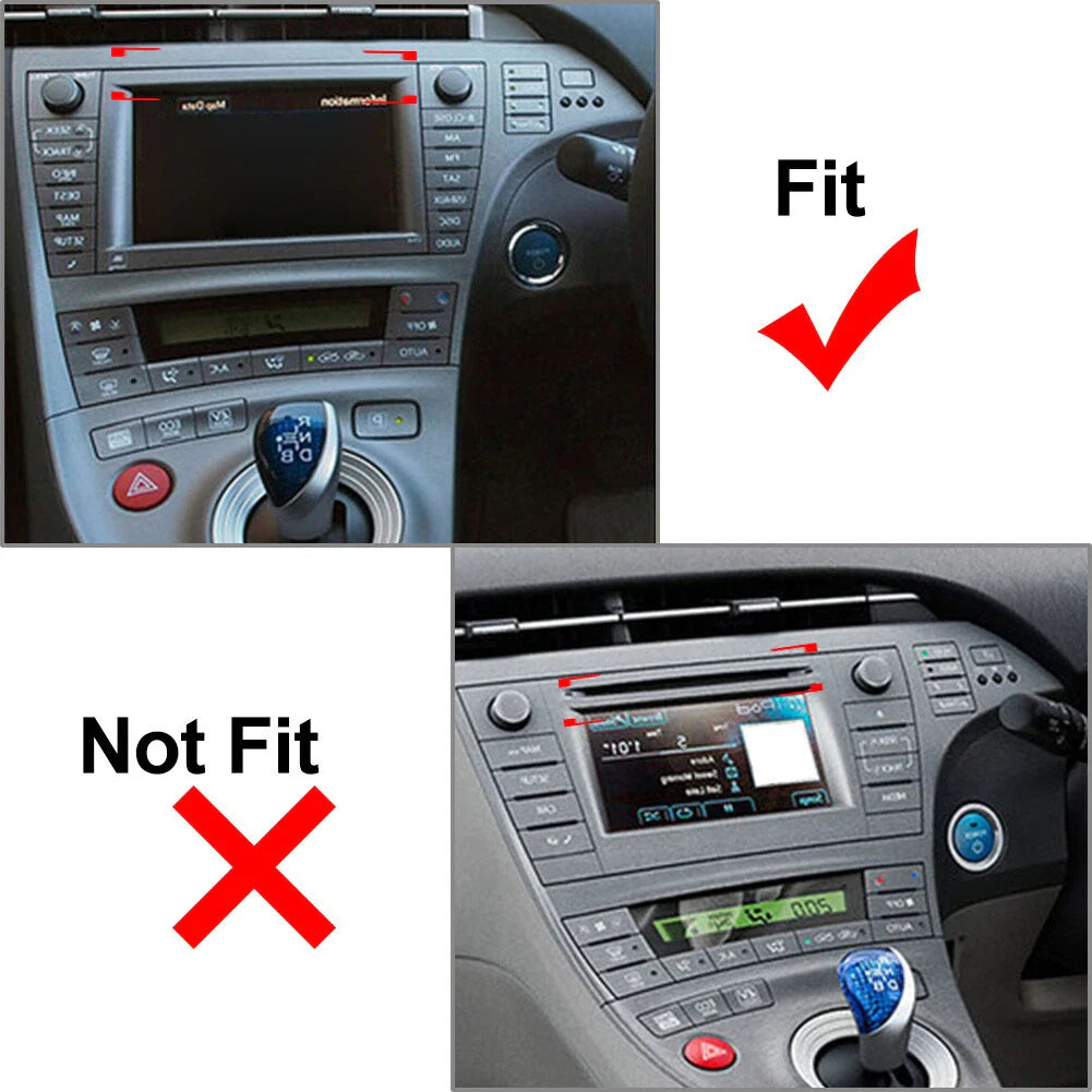 3 x RHD Central Console GPS Navigation Frame Trim for Toyota Prius (2012-2015)