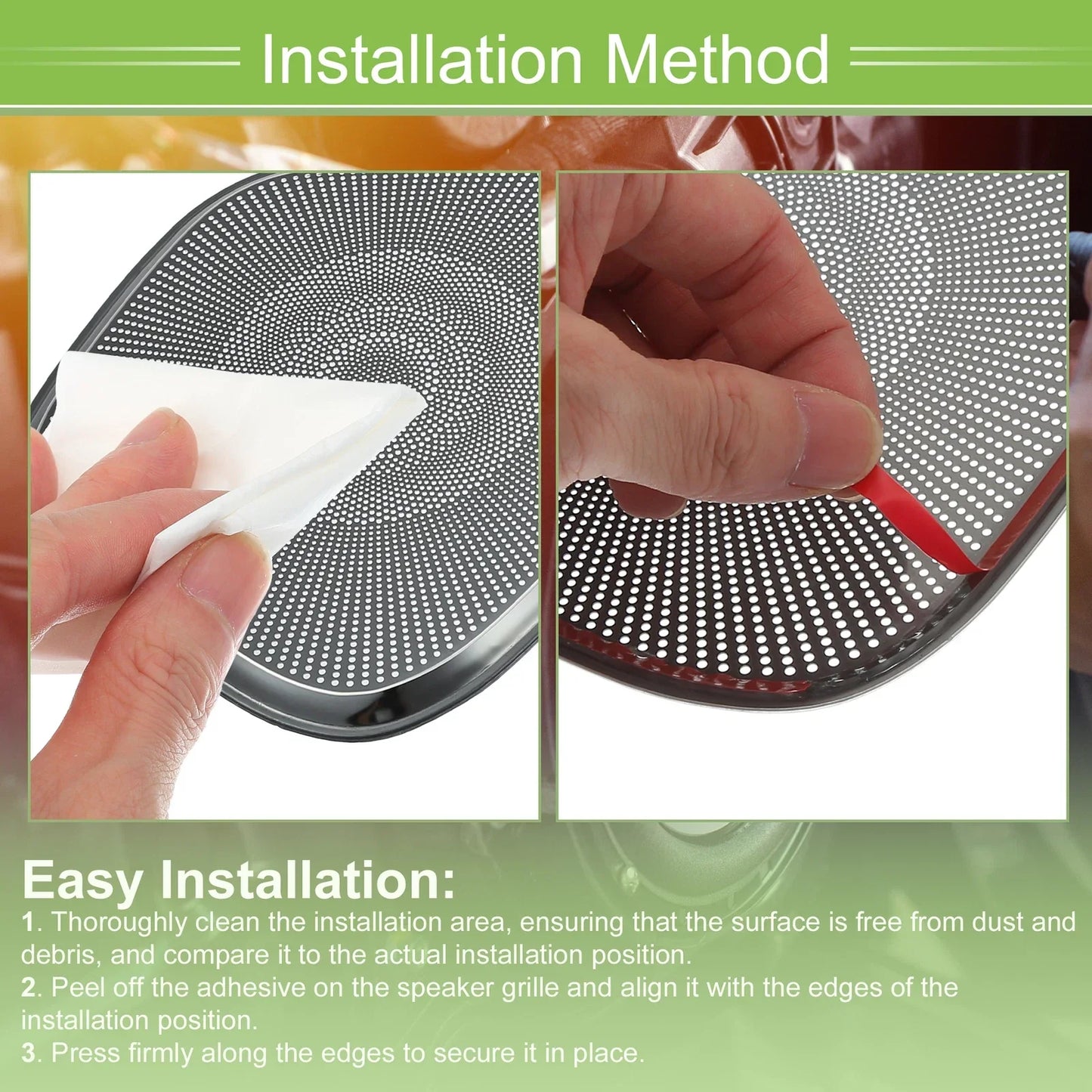 4pcs Speaker Frame Cover Trim for Mercedes Benz A B Class (2012-2023)