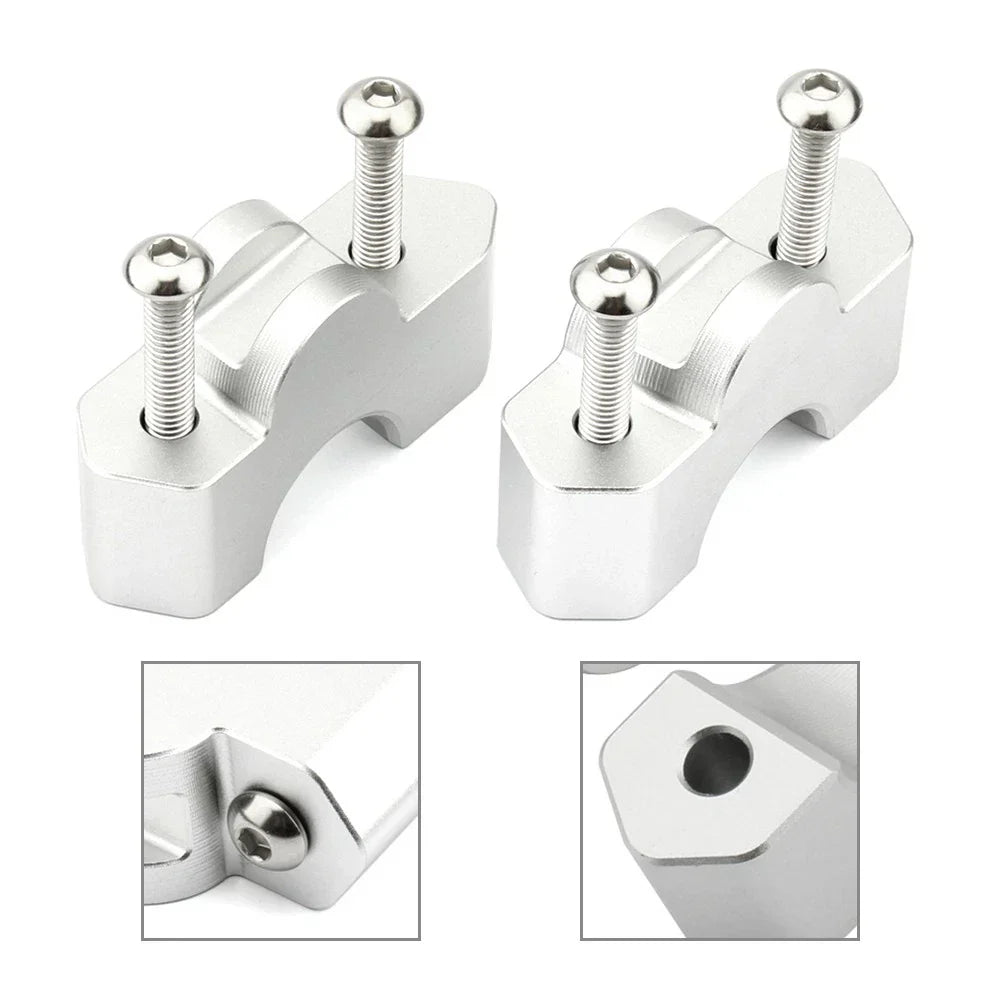 Handlebar Riser Clamp for BMW R 1300 GS (2023-2024) Silver