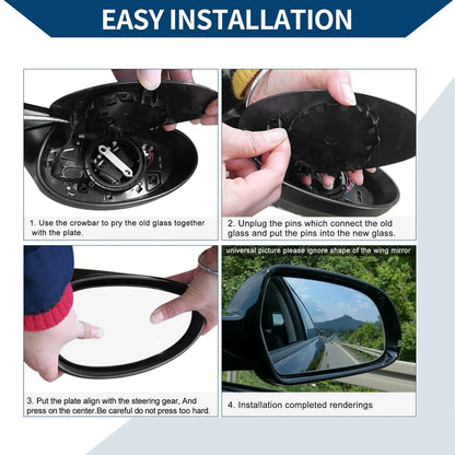 Left Upper Side Mirror Glass for VW CRAFTER 2010-2016 Replacement
