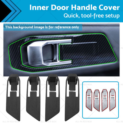 Carbon Fiber Inner Door Handle Cover for Mitsubishi Triton L200 (2023-2025)