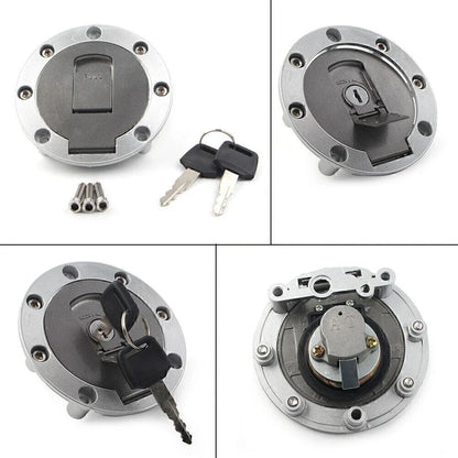 Gas Fuel Tank Cap with Lock Keys for Yamaha FZR250 FZR400 FZR600 FZR750 FZR1000