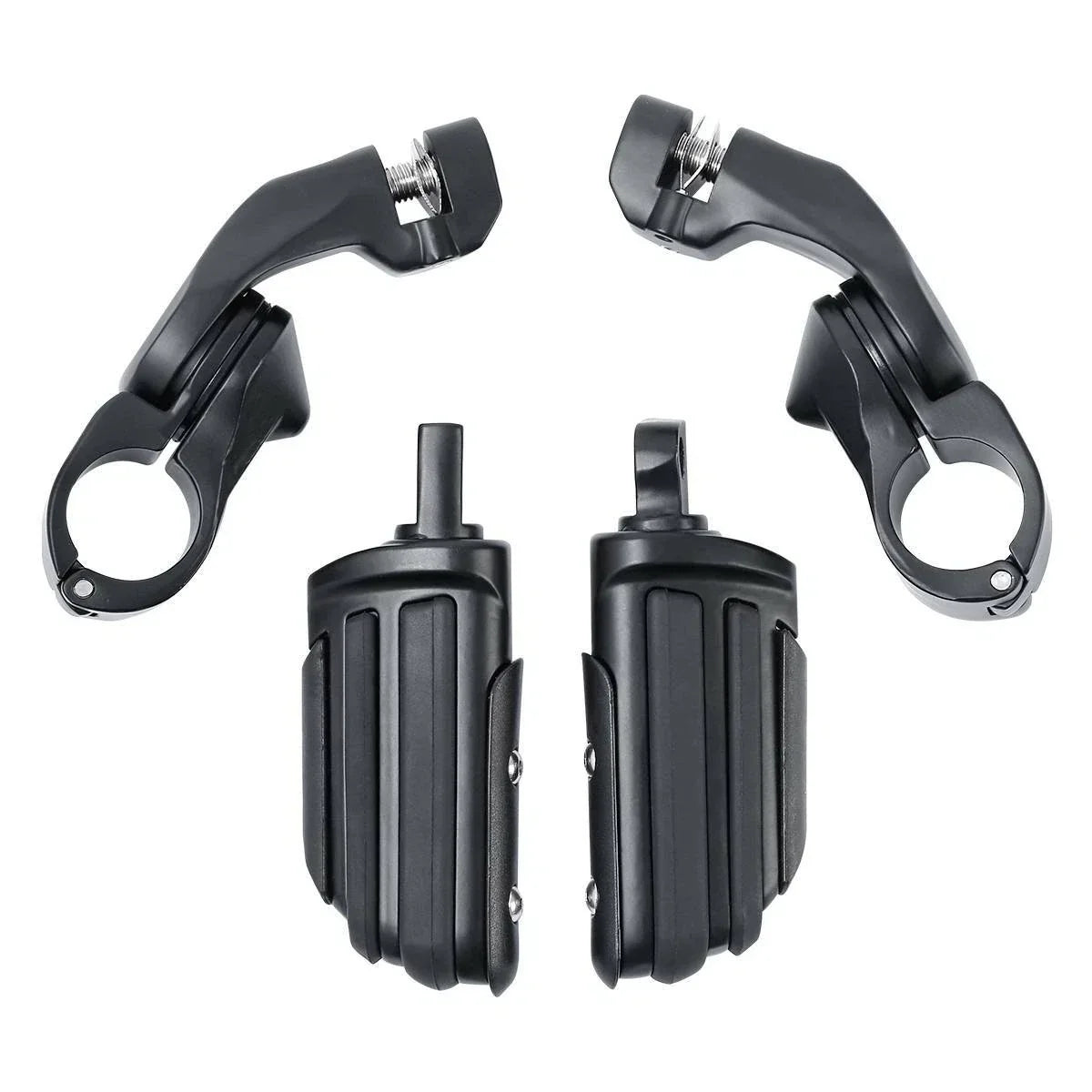 1-1/4" Short Angled Highway Bar Footpeg Mount for Harley Touring