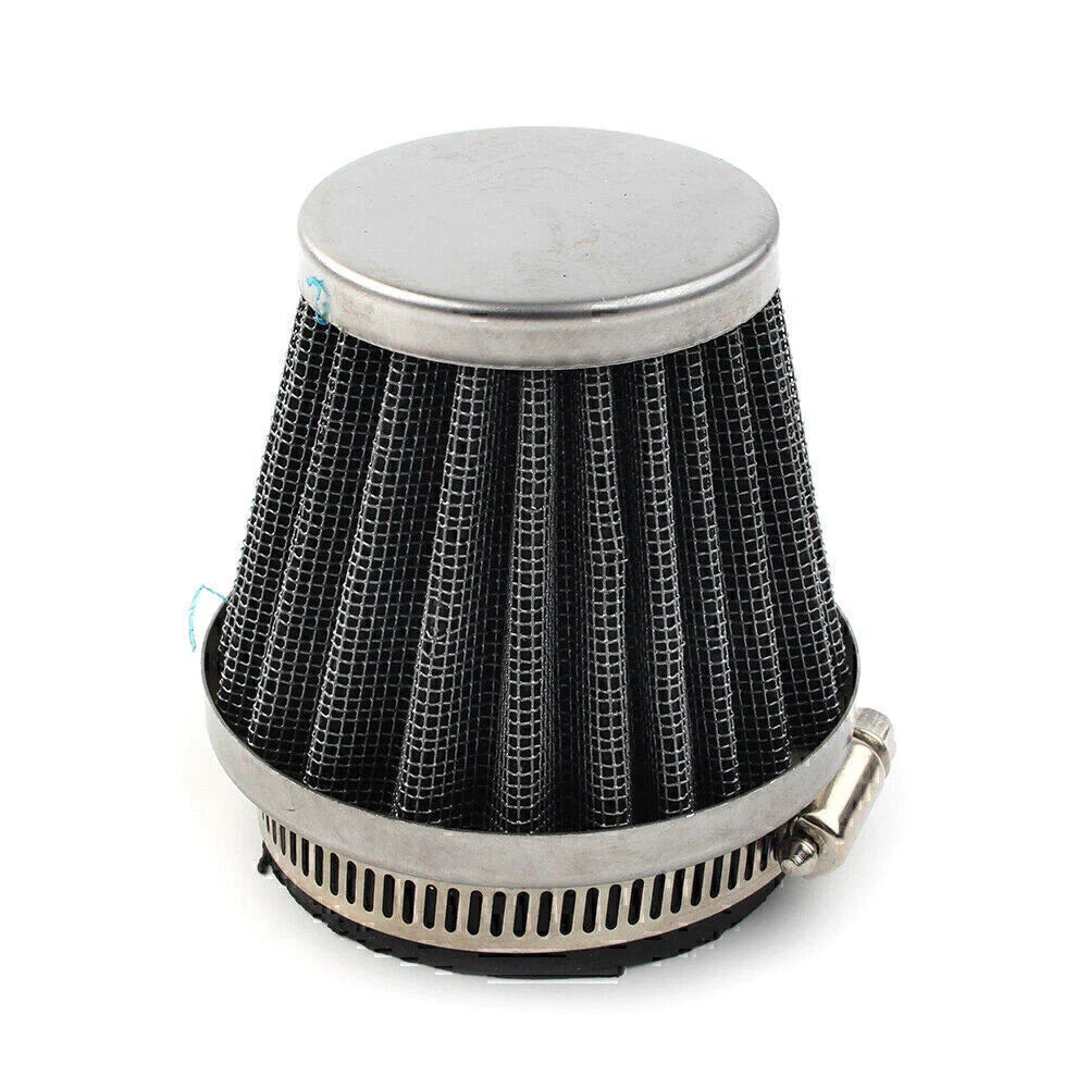 50mm Chrome Air Filter for Honda Yamaha Suzuki Motorcycle ATV Dirt Bike