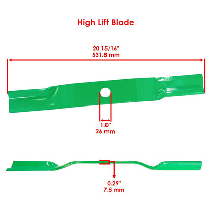 Deck Blade Set for Land Pride AFM4014 AFM40168 (2005–2015)