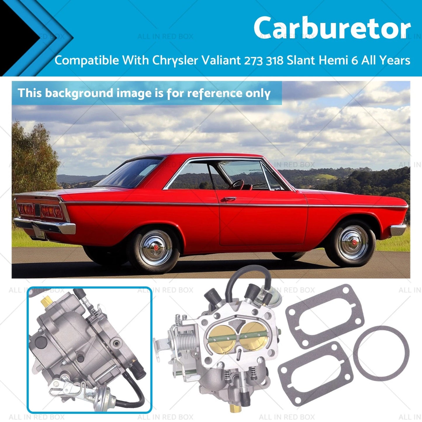 HI-TOP Carter 2BBL Carburetors for Chrysler Valiant 273 318 Hemi 6