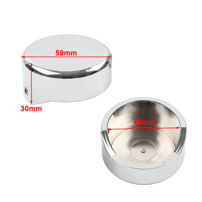 Chrome CNC Upper Fork Caps for Harley Softail Breakout FXBR FXBRS (2018-23)