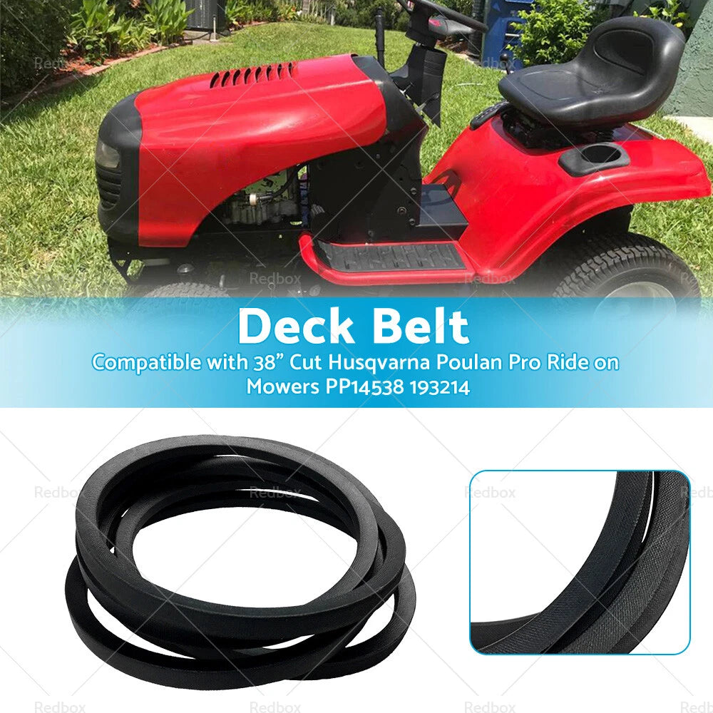 38" Belt for Husqvarna Poulan Pro Ride-on Mowers (PP14538)