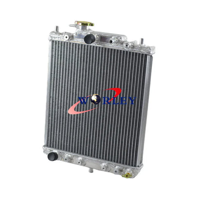 Aluminum Radiator + Fan for Daihatsu Mira L200V L201 MOVE L601 Centro L501 (1995-2006)