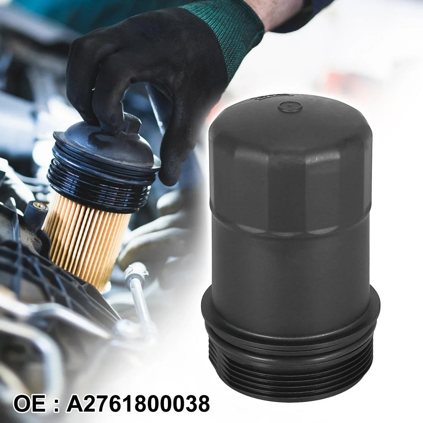 Oil Filter Cap Assembly for Mercedes-Benz C300 C350 C400 (2015-2019)