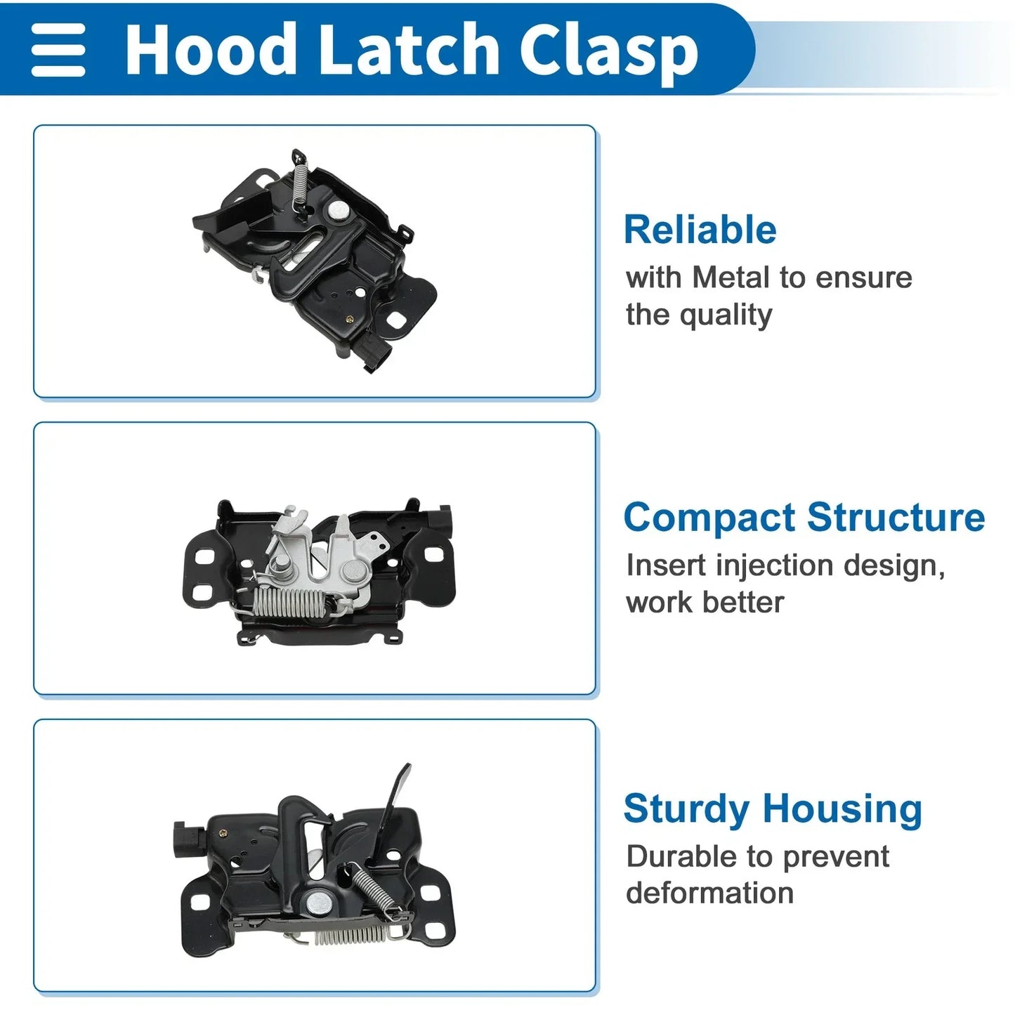 Hood Latch Assembly for Dodge Challenger (2011-2015) - 1 x Quality Parts