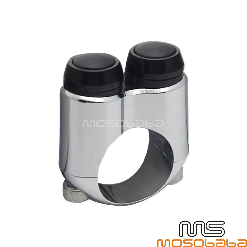 25MM Motorcycle Handlebar Dual Momentary Button Switch for Cafe Racer
