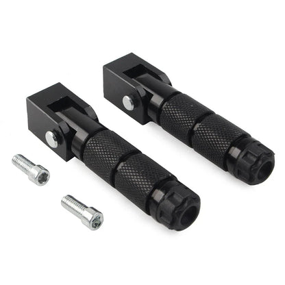 8mm Folding Footpegs for Electric Motor Bicycle ATV Black