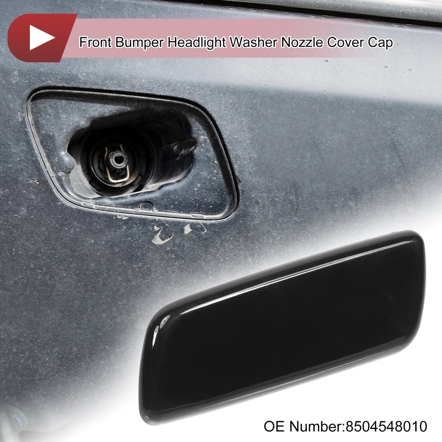Front Left Washer Nozzle Cover for Lexus RX350 (2010-2013) - Black 1 x Cap