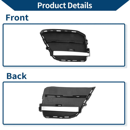 Front Left Fog Light Grill for Porsche Macan (2014-2023) - 1 x Black