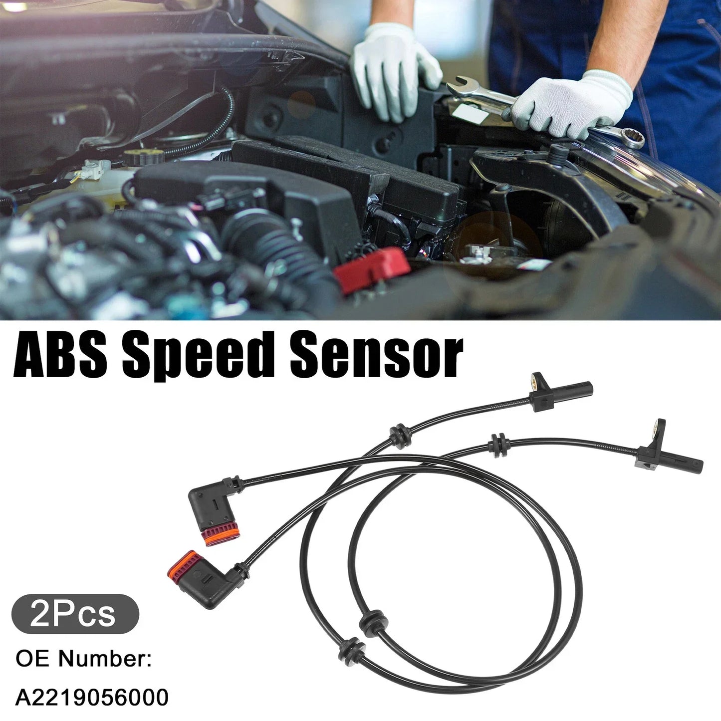 2 x Rear Left Right ABS Sensors for Mercedes-Benz S63 AMG (2014-2020)