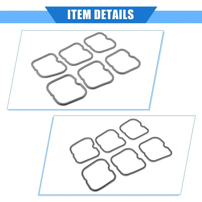 6 Pcs Valve Cover Gaskets for Dodge Ram (1989-1998) Rubber Gray