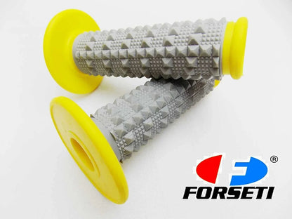 Yamaha WR200 Yellow Grey Diamond Handlebar Grip Set (1990-1999)