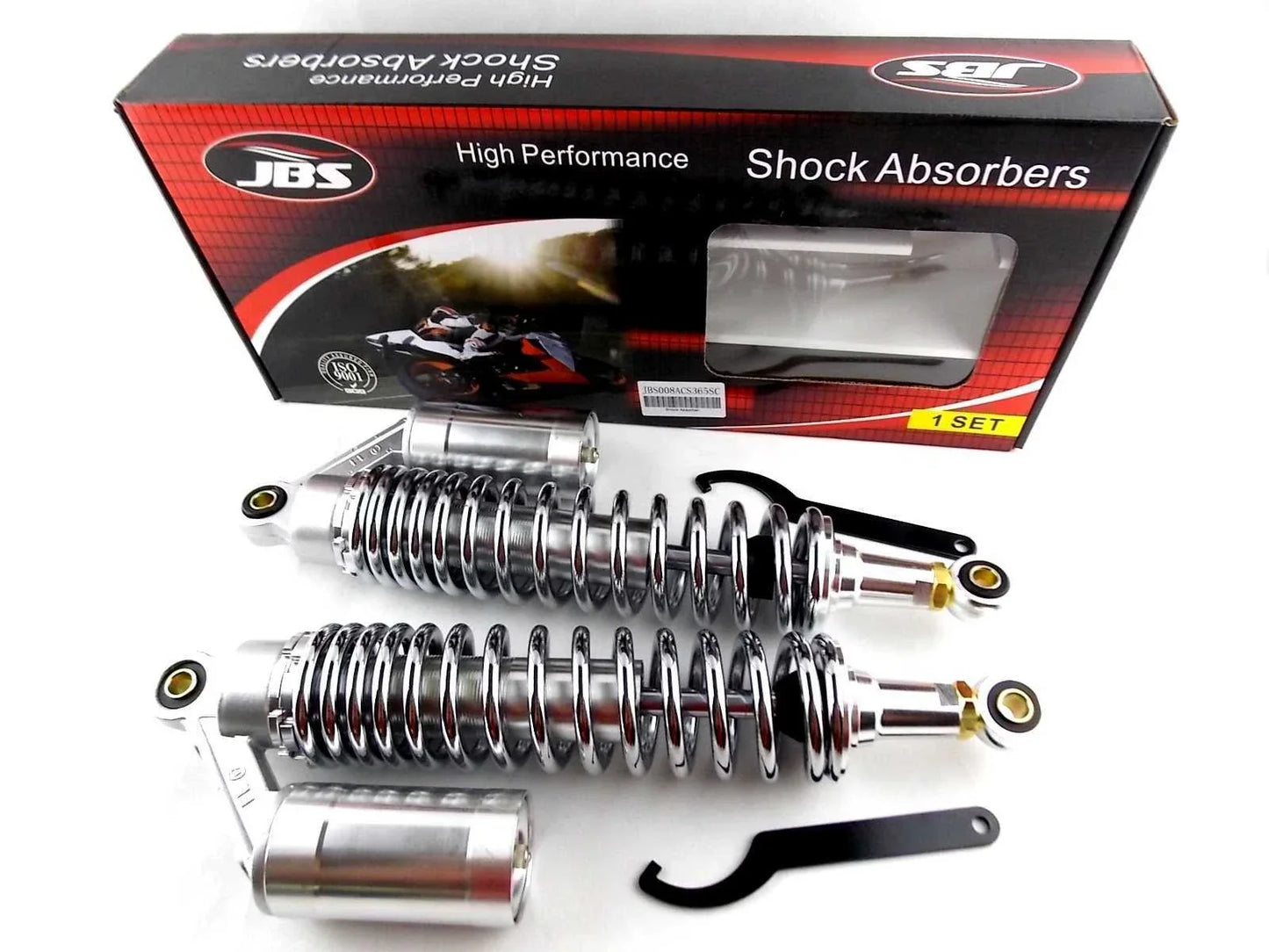 365mm JBS Rear Air Nitrogen Shock Absorbers for Royal Enfield GT650 (2018-2023)