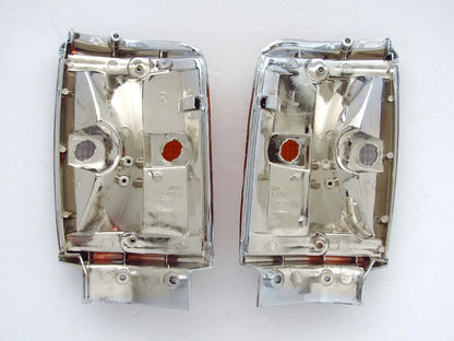 Chrome Corner Indicator Lights for 1983-1988 Toyota Hilux 4WD LN60 (2 x)