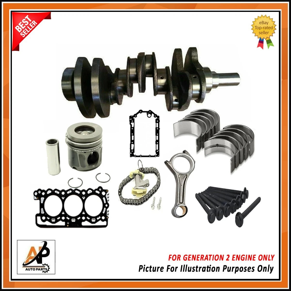 Crankshaft & Rebuild Kit for Land Rover Range Rover 3.0 306DT (2003–2012)