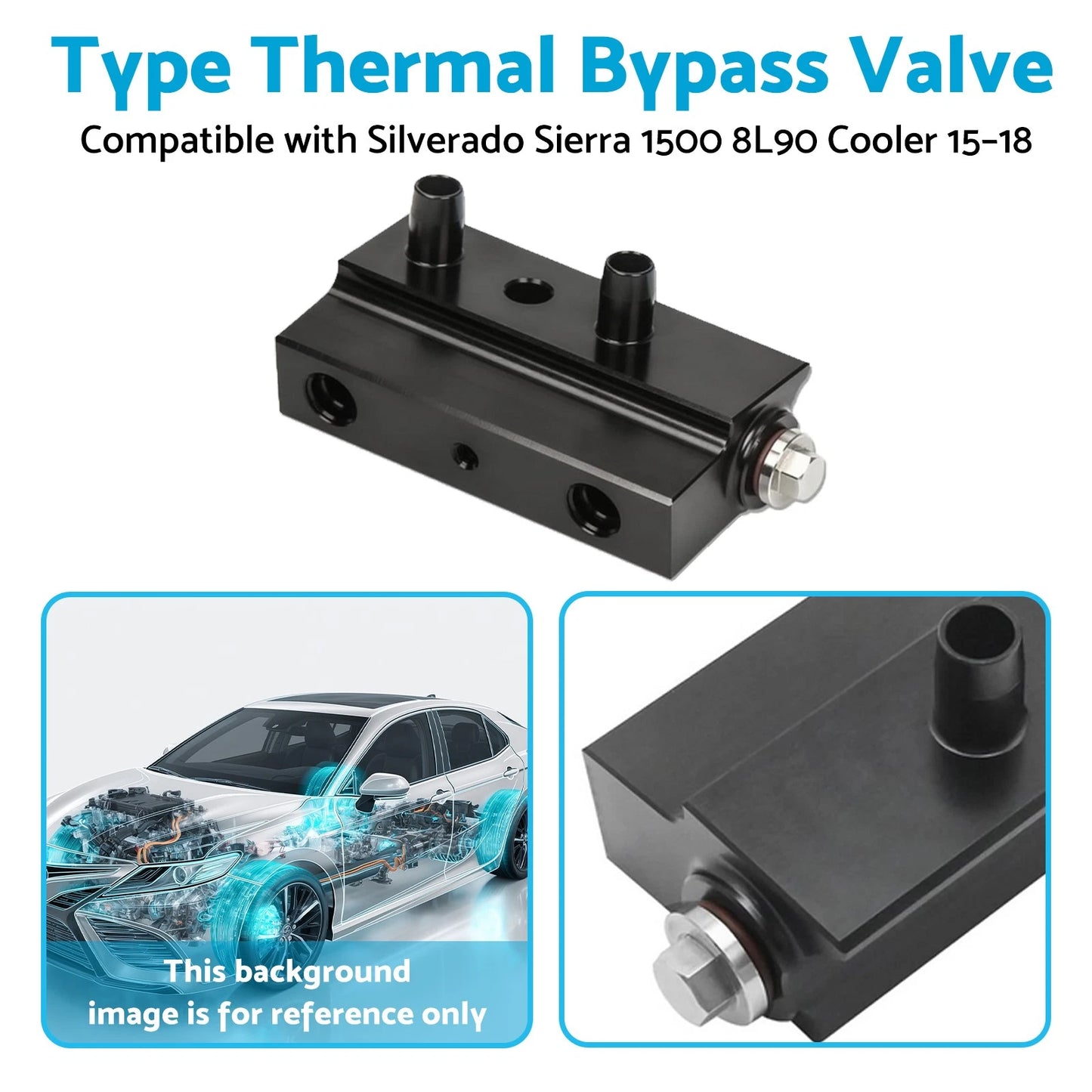 Thermal Bypass Valve for Silverado Sierra 1500 8L90 Cooler (2015-2018)