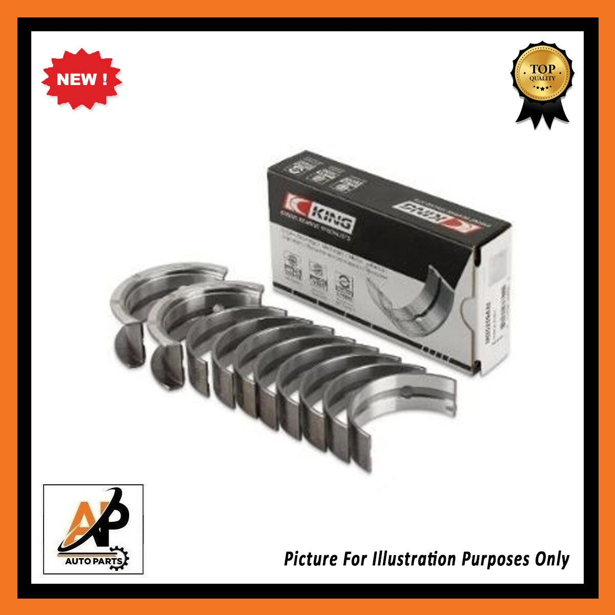Engine Crankshaft Bearing Set Replacement for Vauxhall Opel Ranger 2.0 (2002–2011)