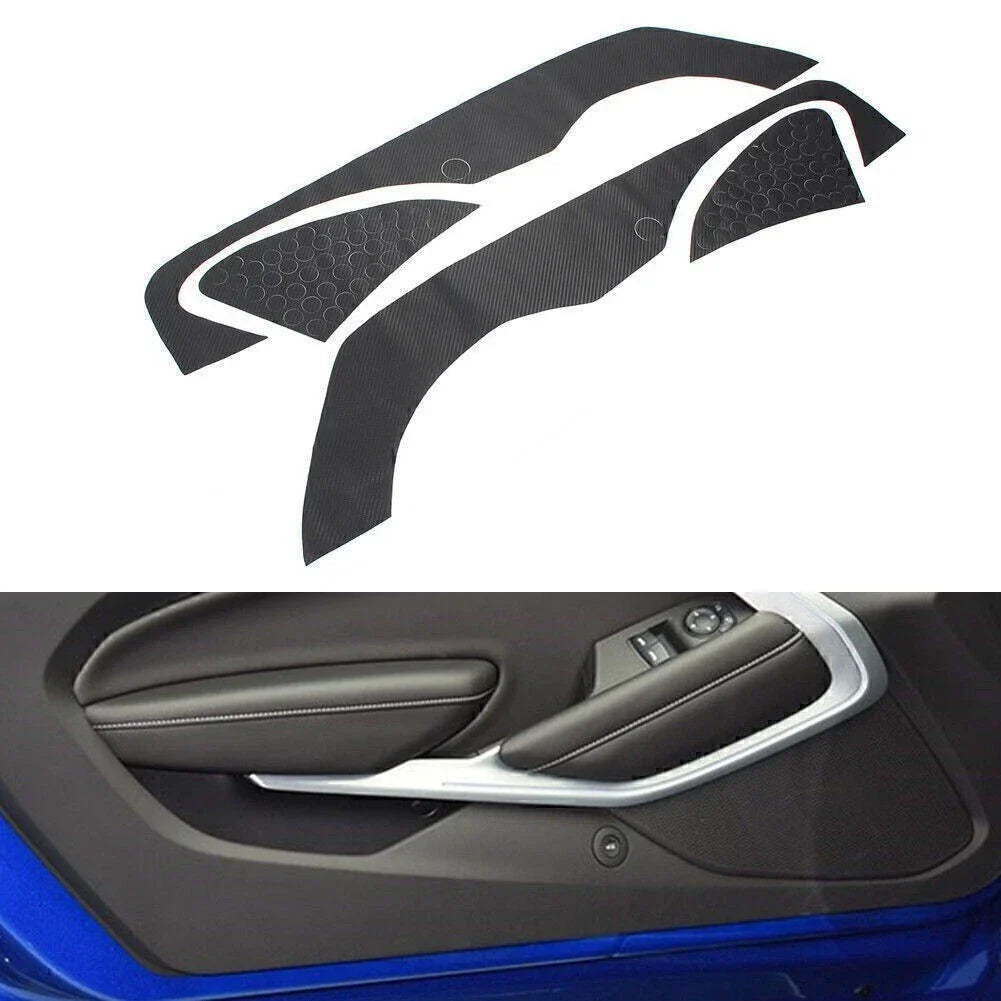 Door Anti Kick Pad Protection Covers for Chevrolet Camaro (2016-2022) 4 Pcs
