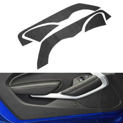Door Anti Kick Pad Protection Covers for Chevrolet Camaro (2016-2022) 4 Pcs