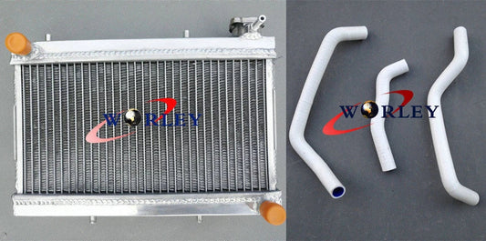 Aluminum Radiator + Black Hose for Honda TRX250 TRX250R (1988-1989)