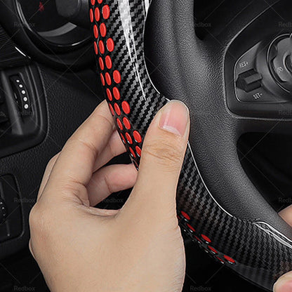 Carbon Fiber Steering Wheel Booster Cover for Universal Cars