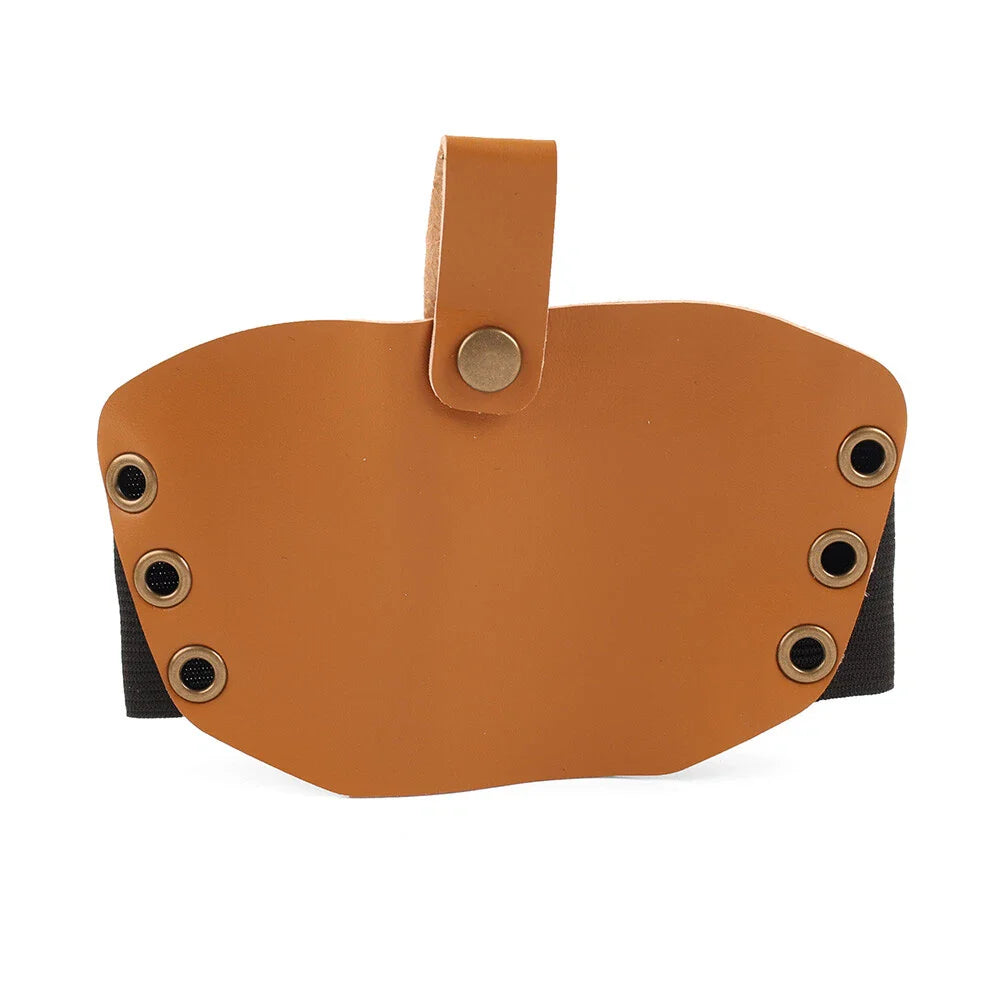 Leather Shifter Cover Boot Protector for Motorcycle Gear Pedal - Tan