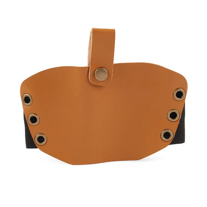 Leather Shifter Cover Boot Protector for Motorcycle Gear Pedal - Tan