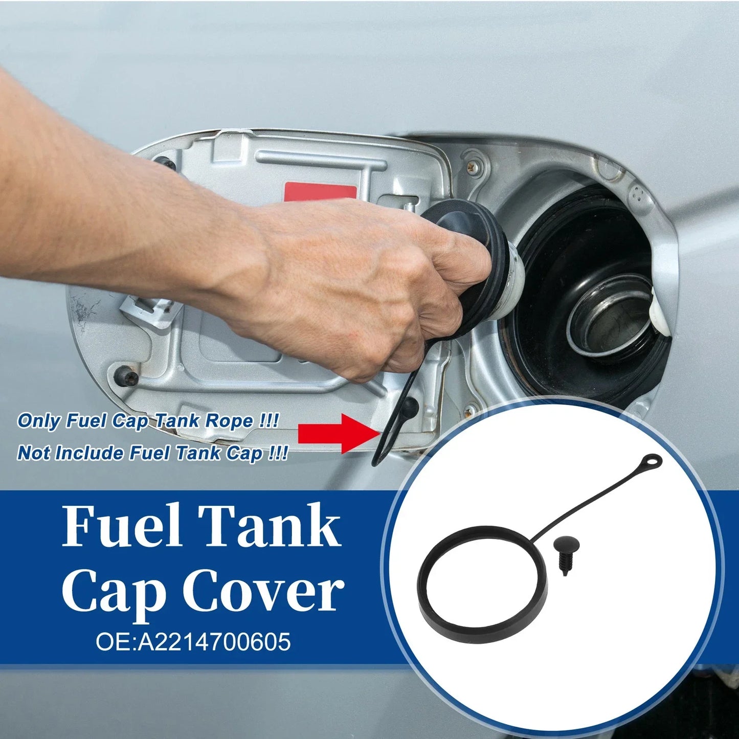 Fuel Tank Cap Tether Rope for Mercedes-Benz E320 (2003-2009)