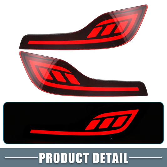 2 x Rear Bumper Reflector LED Brake Lights for Honda CR-V (2017-Present)