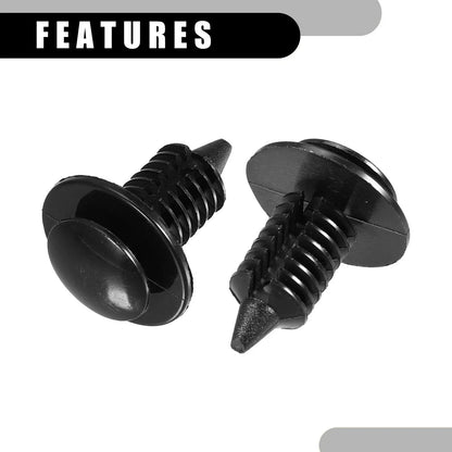 25 x Car Door Panel Clips for Dodge Ram 1500 (2001) - No.6505878AA, Black