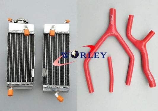 Aluminum Radiator & Blue Hose for Yamaha YZ125 (1989-1992)