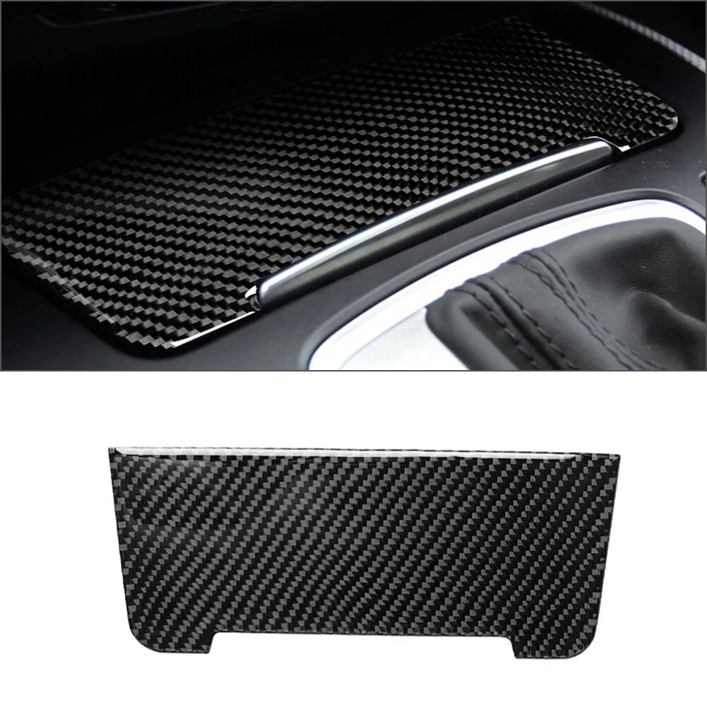 Carbon Fiber Cigarette Lighter Panel Cover for Audi A4 A5 Q5 (2009-2016)