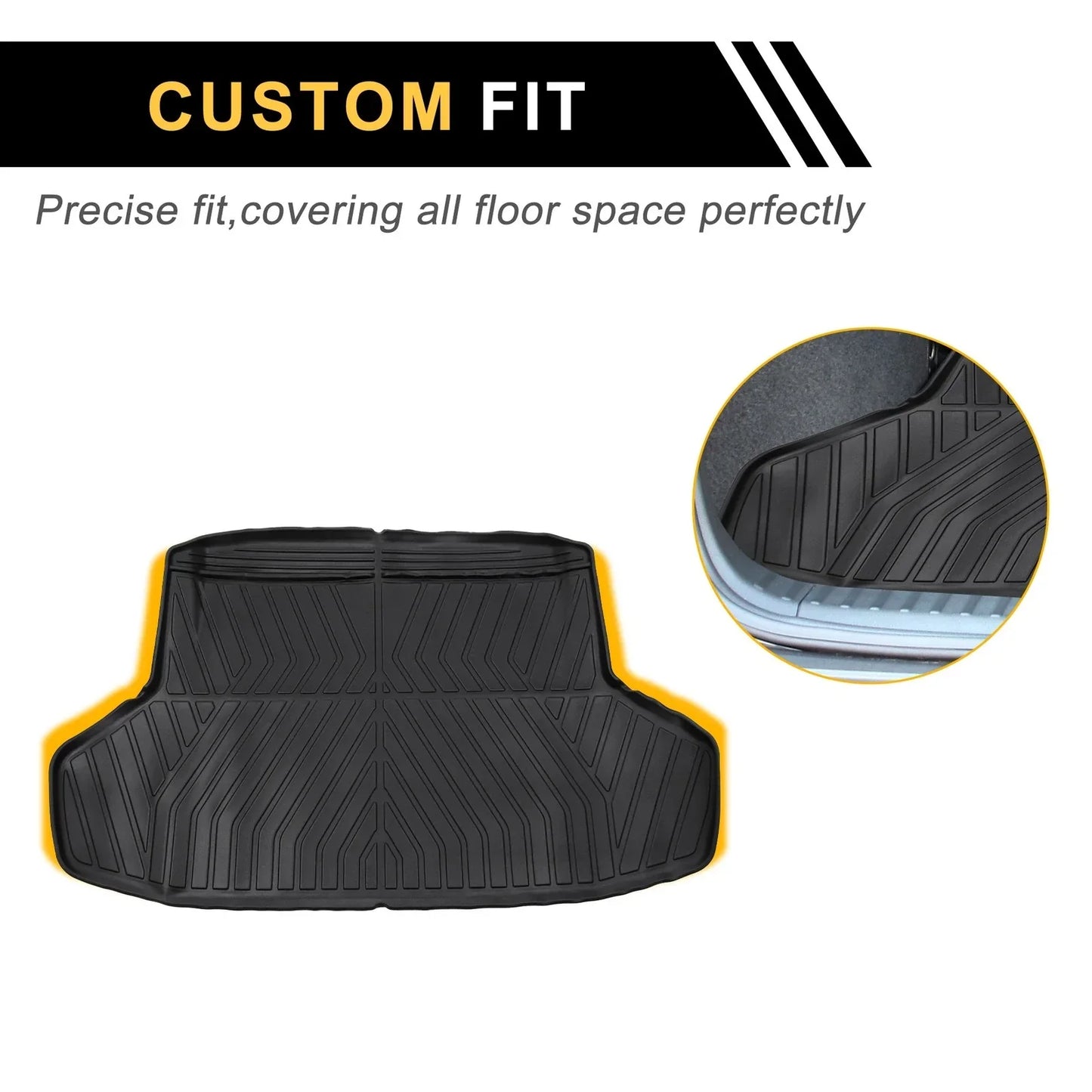 Cargo Liner Rear Trunk Mat for Honda Civic Sedan 5 Seats (2022-2024)