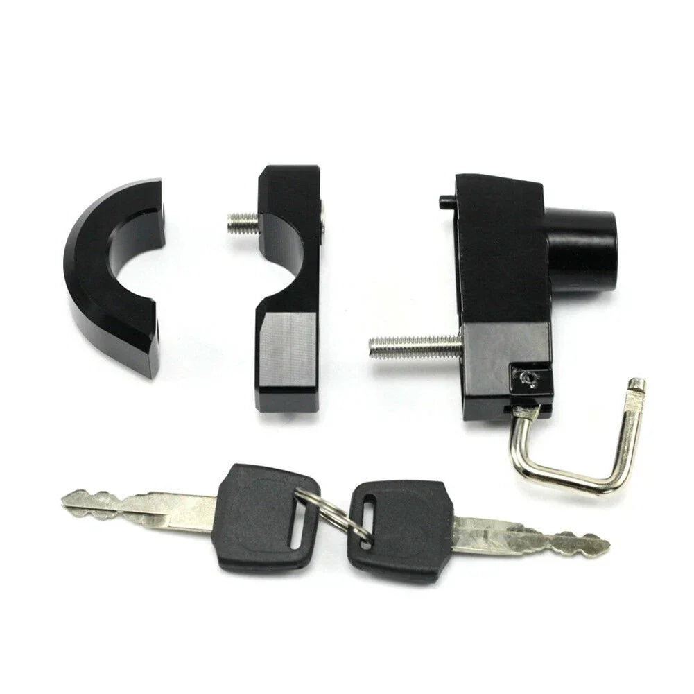 25mm CNC Handlebar Helmet Lock w/Keys for HARLEY-DAVIDSON XL 883 1200