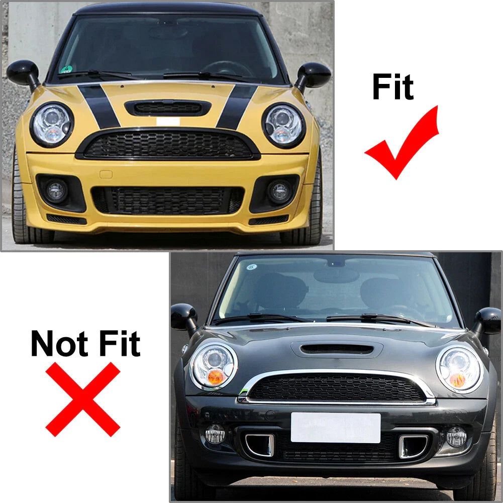 Carbon Look Front Hood Air Intake Vent Scoop for BMW Mini Cooper (2007-2013)