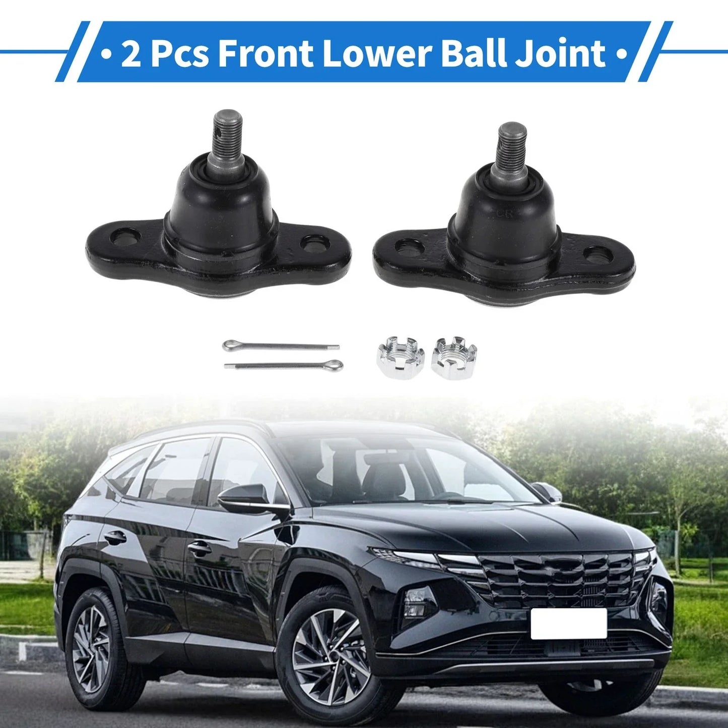 2 x Front Lower Ball Joints for Hyundai Elantra (2007-2010)