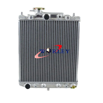 Aluminum Radiator + Fan for Daihatsu Mira L200V L201 MOVE L601 Centro L501 (1995-2006)