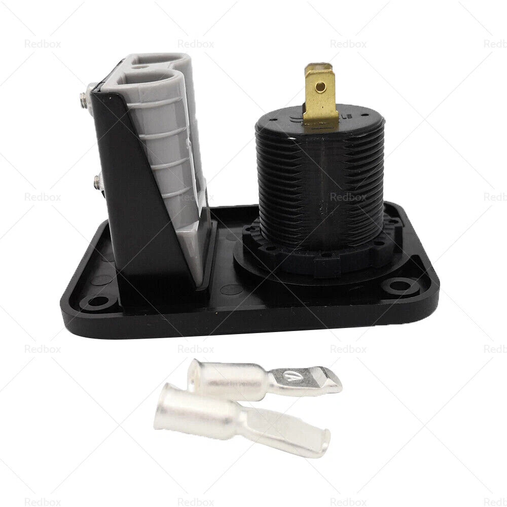 50 Amp Dual USB Socket Flush Mount QC 3.0 Port for Car