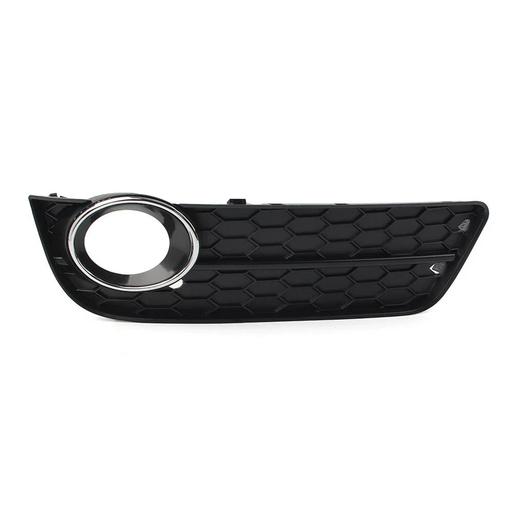 Front Bumper Fog Light Grille Cover w/ Chrome Ring for Audi A5 (2008-2011)