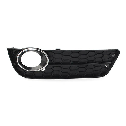Front Bumper Fog Light Grille Cover w/ Chrome Ring for Audi A5 (2008-2011)