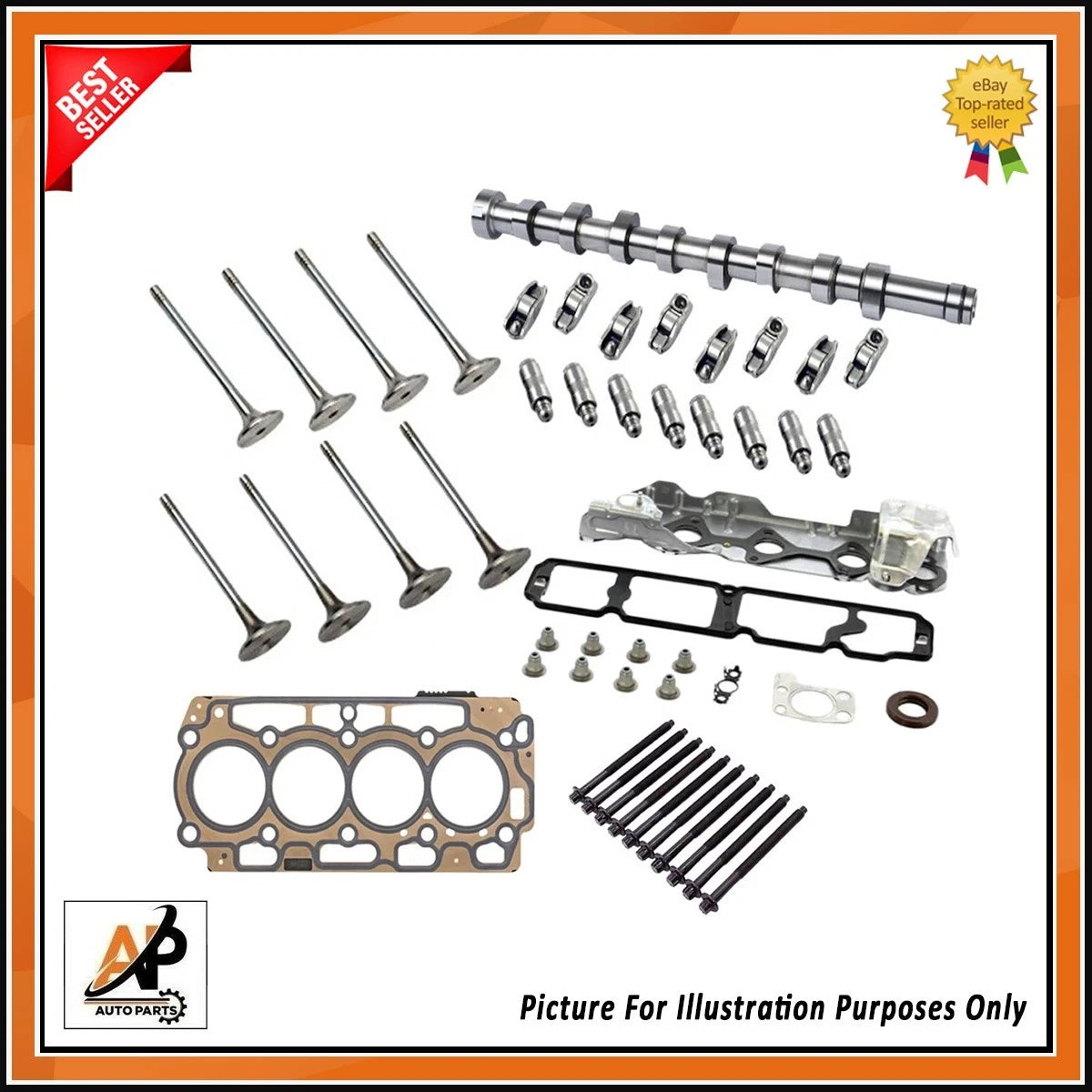 Cylinder Head Rebuild Kit Replacement for Citroen 1.6 HDI 8V DV6C (2007–2013)