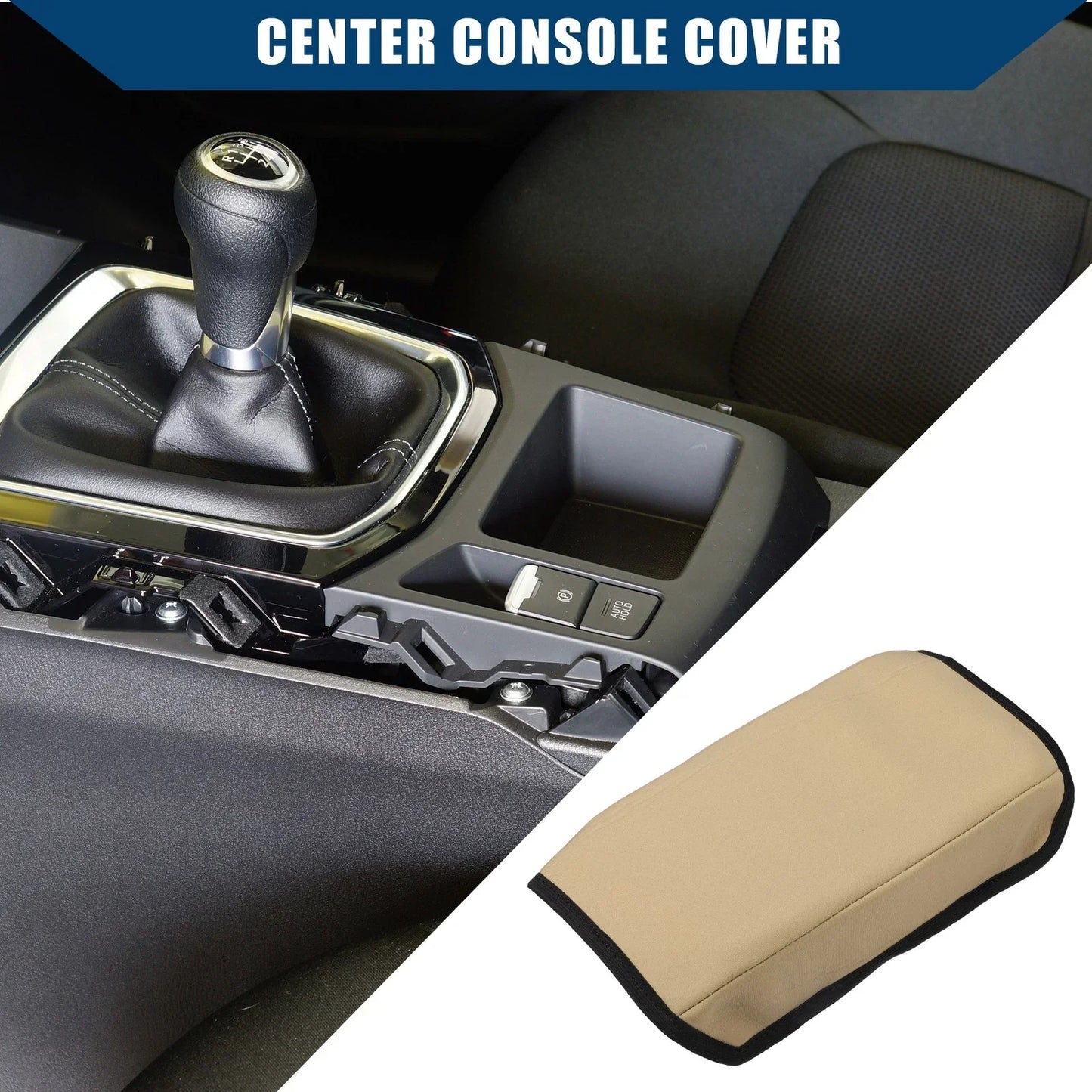 Center Console Armrest Cover for Honda Accord (2003-2007) - Neoprene Brown