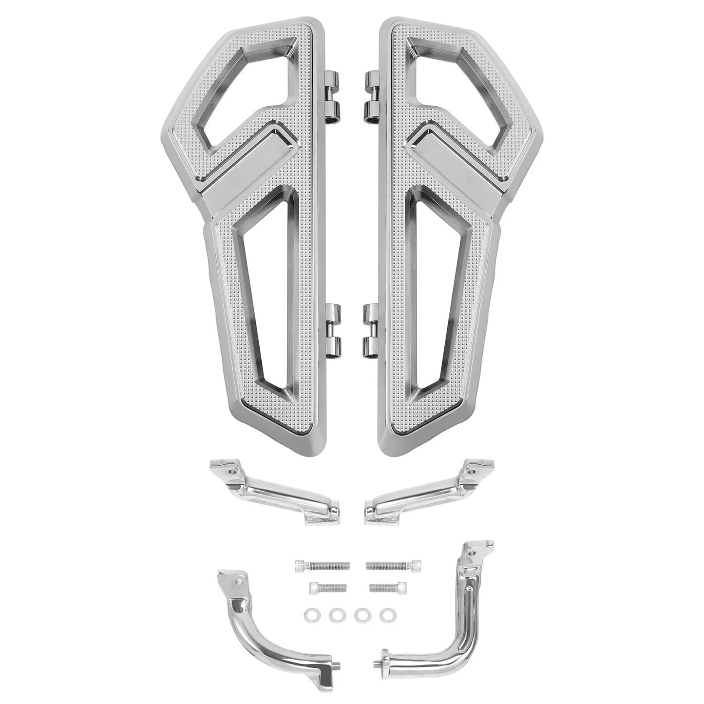 Chrome Driver Floorboards for Harley Street Glide (2014-2024)